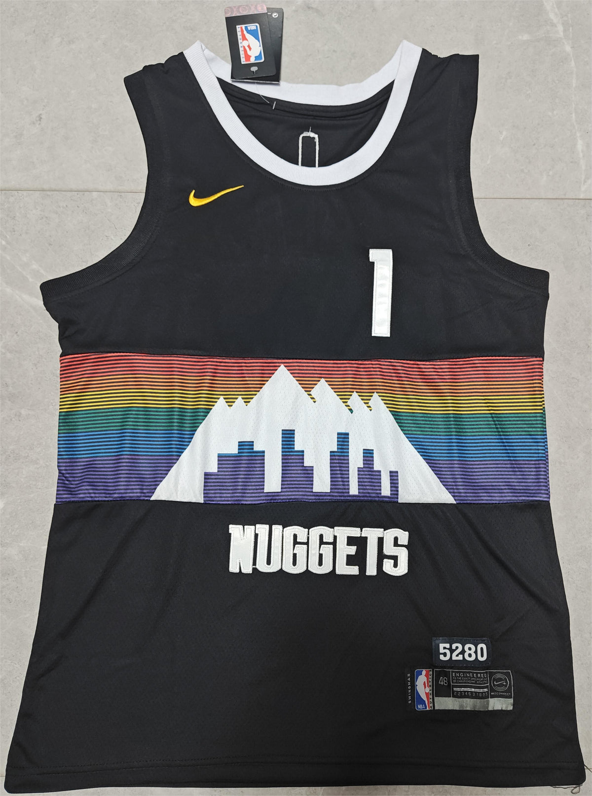Michael Porter Jr. #1 Denver Nuggets City Edition Nike Swingman Jersey – Black 5280