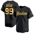 New York Yankees #99 Aaron Judge Men's Baseball Jersey – Black & Gold All Stitched Edition
