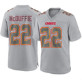 Men's Nike Trent McDuffie #22 Gray Kansas City Chiefs Limited Game Jersey