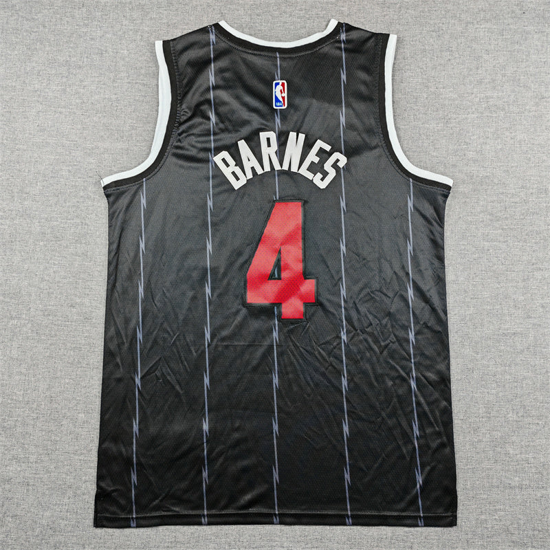 Scottie Barnes #4 Toronto Raptors Nike City Edition Swingman Jersey – Black