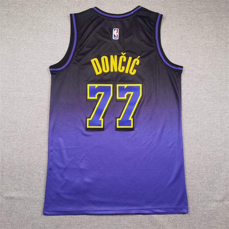 Luka Dončić #77 Los Angeles Lakers Nike City Edition Swingman Jersey – LakeShow Black/Purple