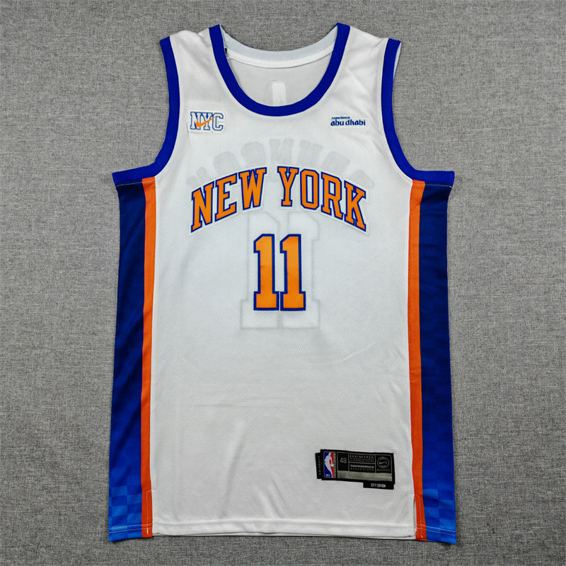 Jalen Brunson #11 New York Knicks City Edition Swingman Jersey – White (NYC)