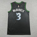Jaden McDaniels #3 Minnesota Timberwolves City Edition Swingman Jersey – Black