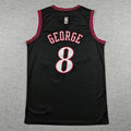 Paul George #8 Philadelphia 76ers Nike Classic Edition Swingman Jersey – Black