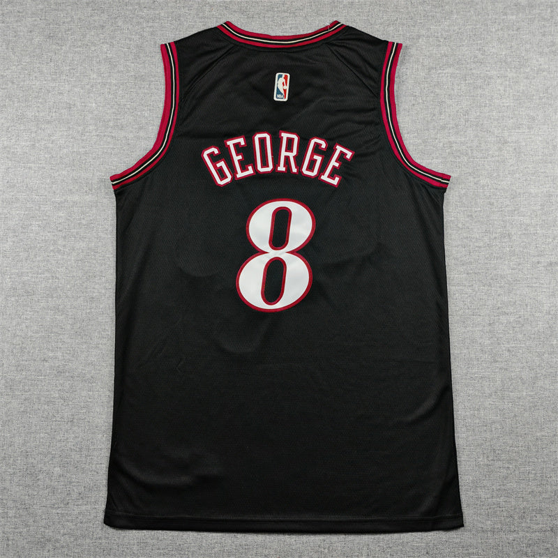 Paul George #8 Philadelphia 76ers Nike Classic Edition Swingman Jersey – Black